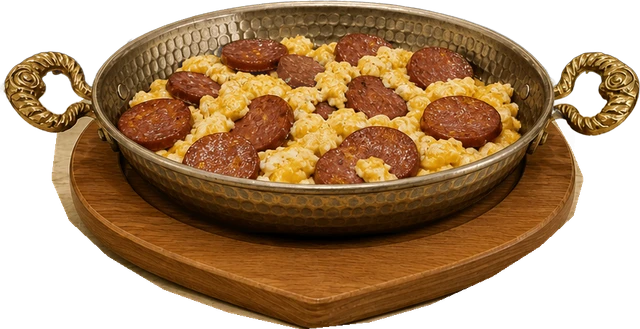Sahanda Sucuklu Yumurta